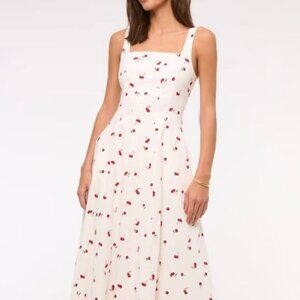 Brand new with tags Abercrombie + Fitch Mila Stretch Midi Dress Sz Small Tall